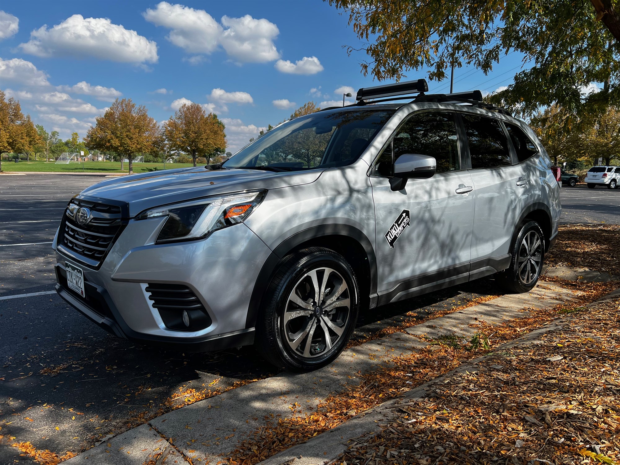 Picture of Subaru Forester with Ski Rack and Sleeper System Bed